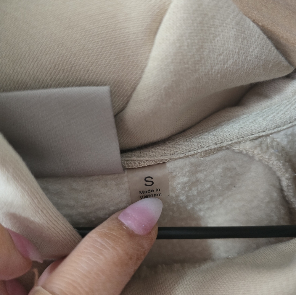 Essentials Fear Of God Khaki Sweatshirt Hoodie Size S - Picture 6 of 9